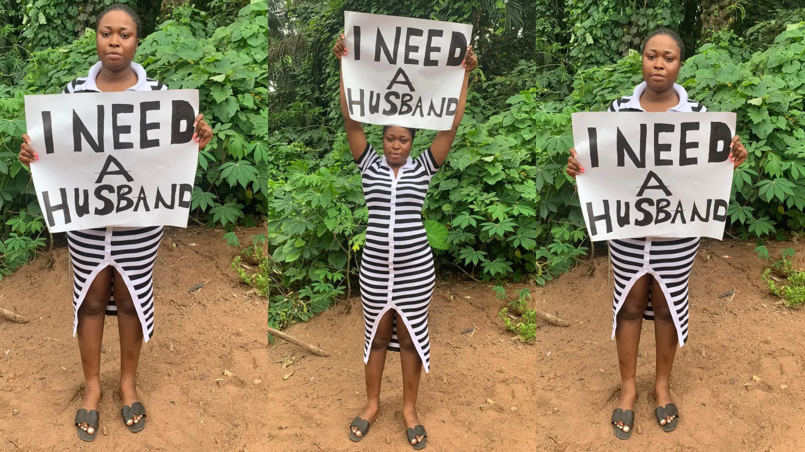 Lady cries for help as she seeks for husband 