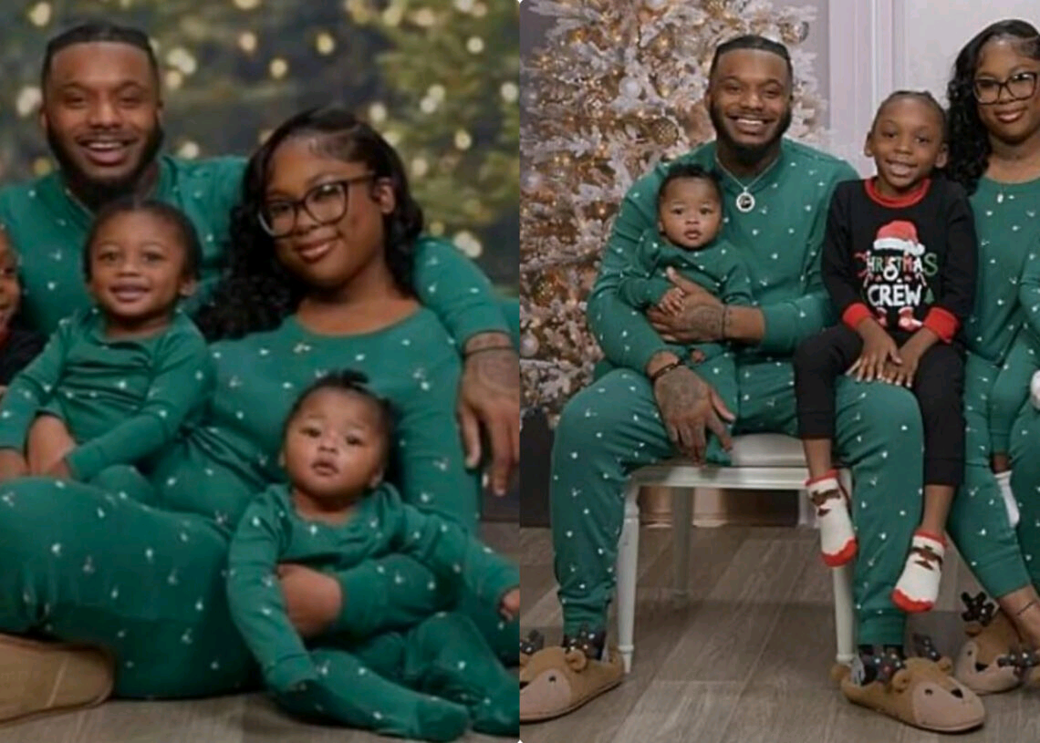 Nigerians Drag out Woman for buying new pajamas for the entire family but leaving her stepchild with last year’s on Christmas pictures